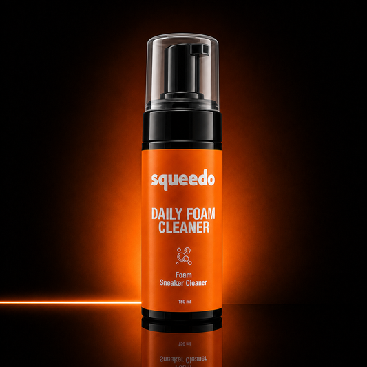 Squeedo Daily Foam Cleaner bottle, deep-cleaning sneaker foam