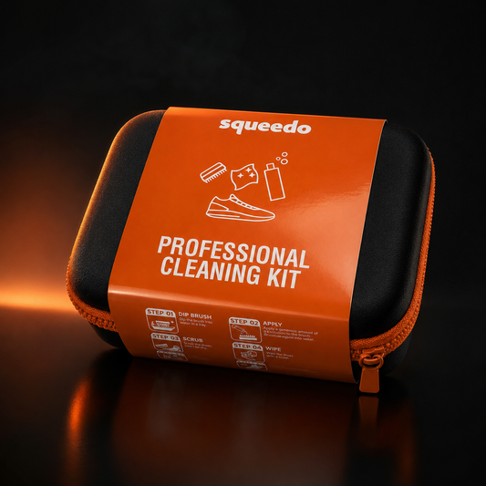 Squeedo Professional Sneaker Cleaning Kit, all-in-one set with carry case